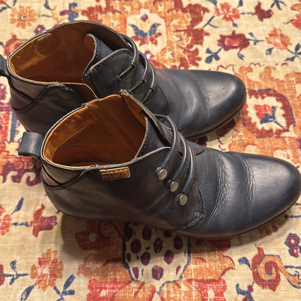 Women's Pikolinos Rotterdam Blue Leather